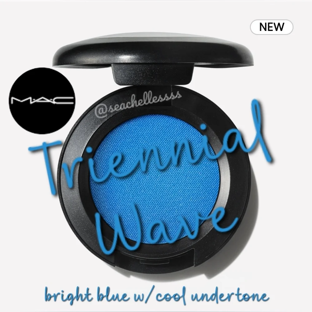 MAC Triennial Wave Bright Blue Cool Undertone Eyeshadow Brand New In Box